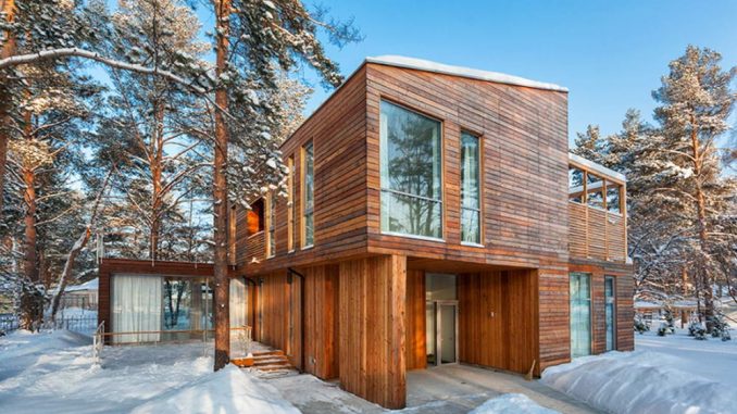 Проект современного деревянного дома в России