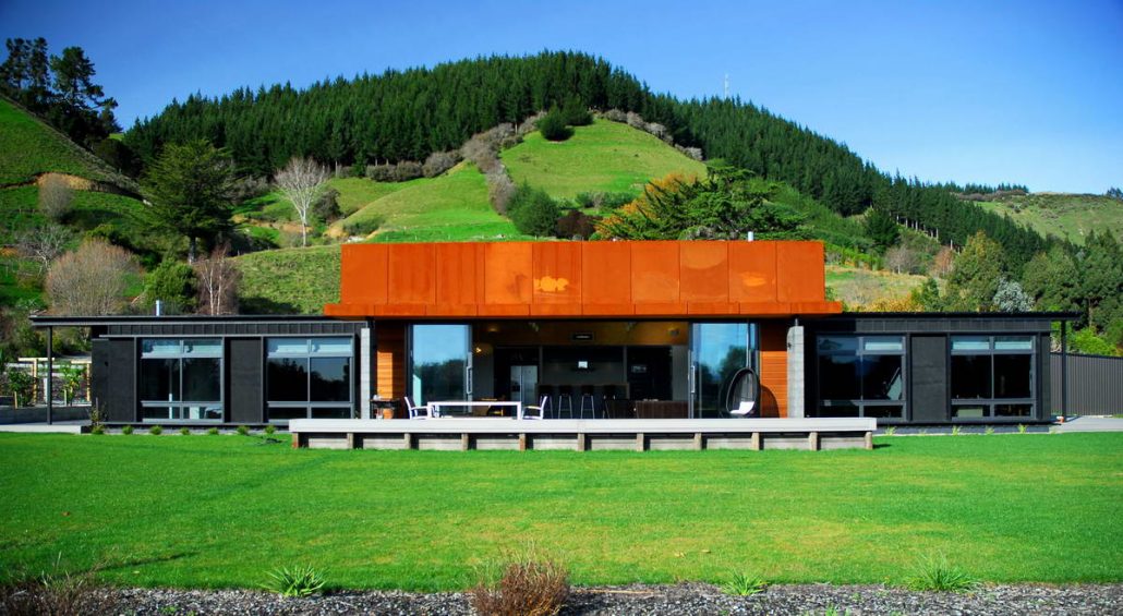 Дом у горы в Новой Зеландии