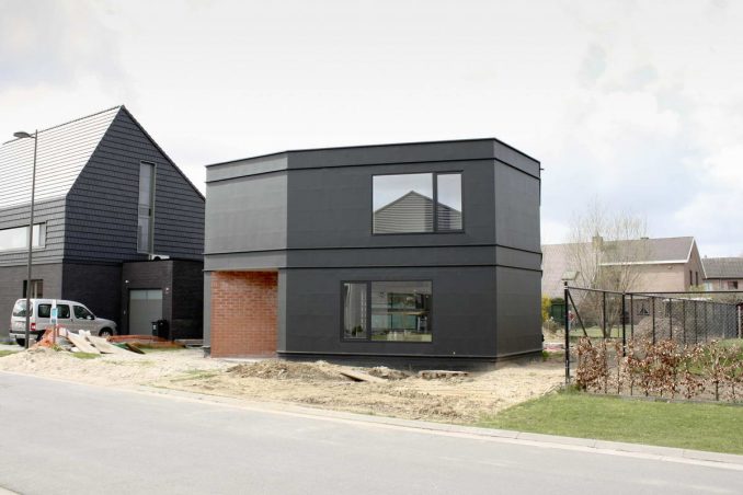 Загородный дом с восьмигранным планом в Бельгии 