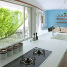 Дом с зелёным экраном (Green Screen House) в Японии от Hideo Kumaki Architect Office.