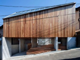 Дом с офисом и галереей в Японии