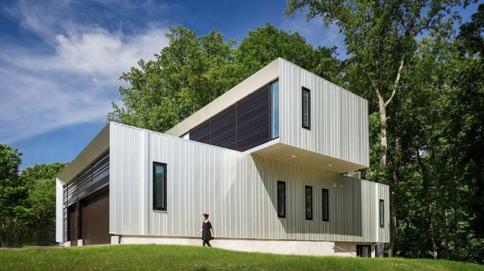 Дом-мост (Bridge House) в США от Howeler + Yoon Architecture. Дом-мост (Bridge House) в США от Howeler + Yoon Architecture.