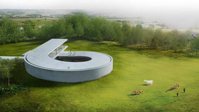 Проект спирального дома в Дании