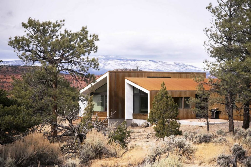 Дом в пустыне (High Desert Dwelling) в США от Imbue Design.