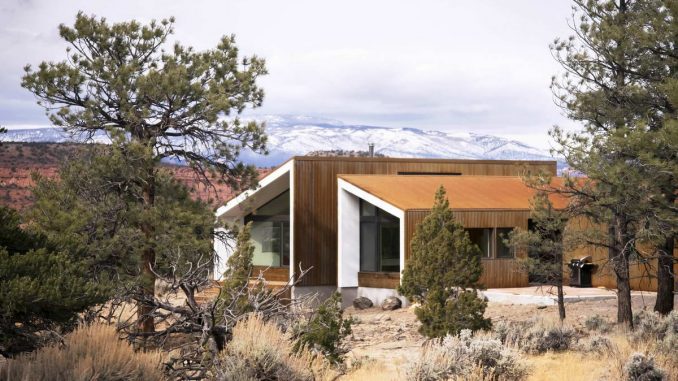Дом в пустыне (High Desert Dwelling) в США от Imbue Design.