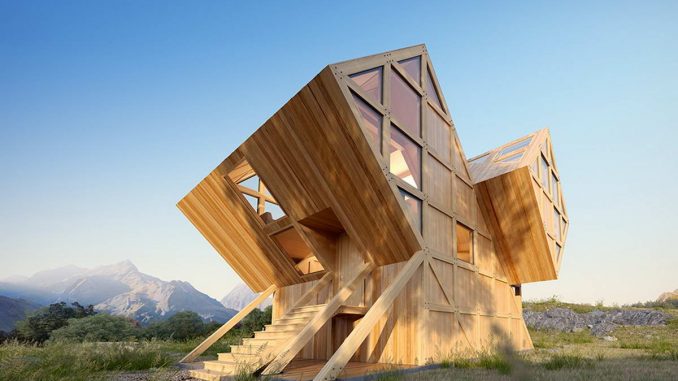 Проект деревянной дачи в Италии