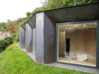 Садовая студия (Myrtle Cottage Garden Studio) в Англии от Stonewood Design.