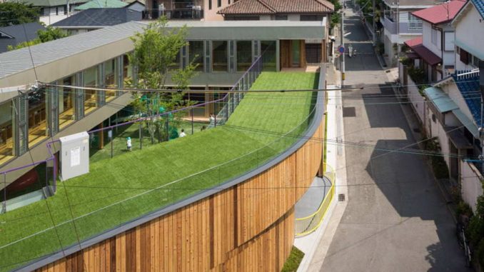Детский сад (Takeno Nursery) в Японии от Suga Architects Office. Детский сад (Takeno Nursery) в Японии от Suga Architects Office.