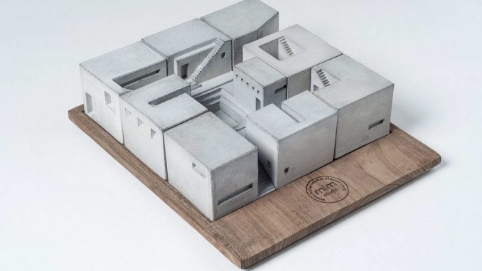 Миниатюрная бетонная деревня (Miniature Concrete Village) от Material Immaterial studio.
