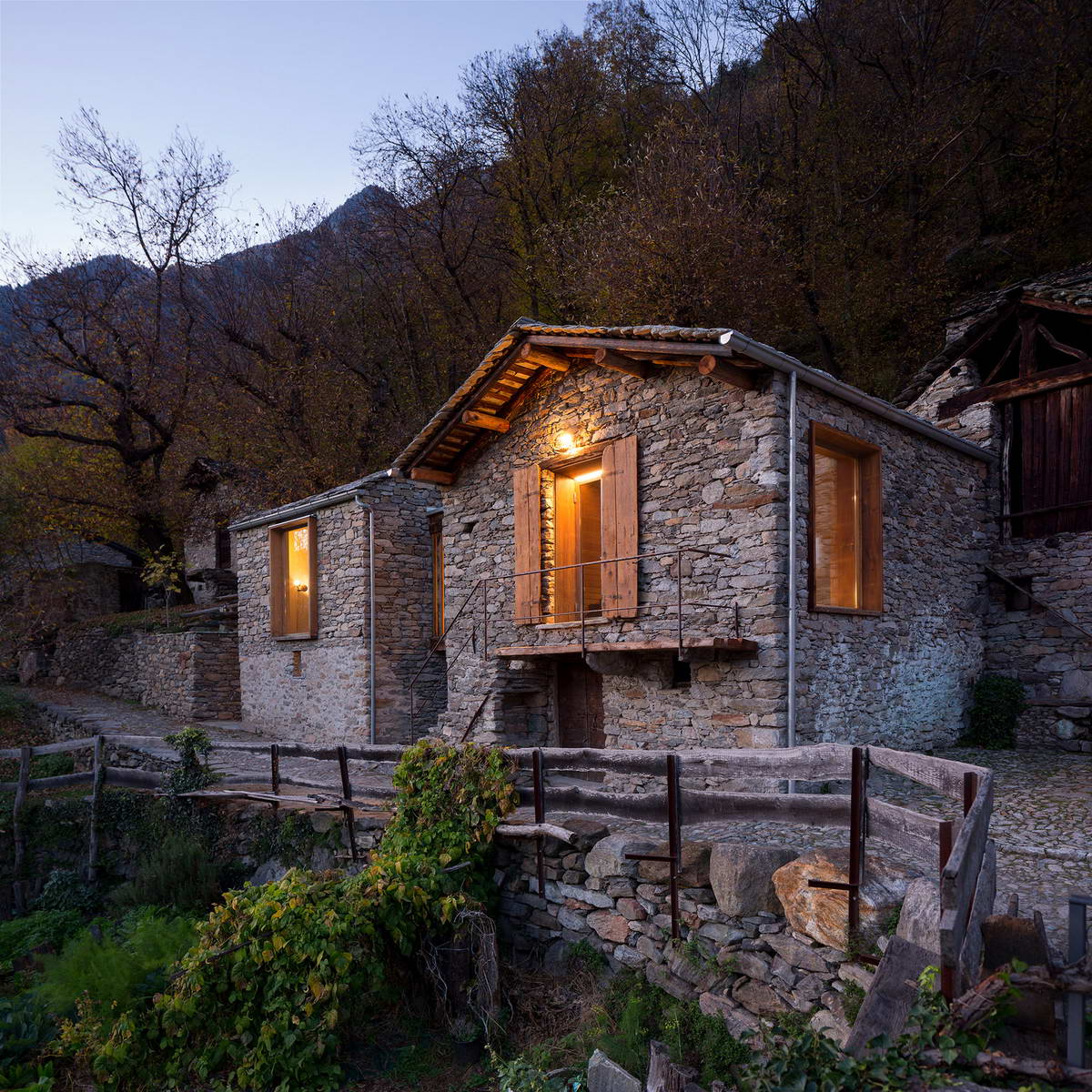 дом в горах италии