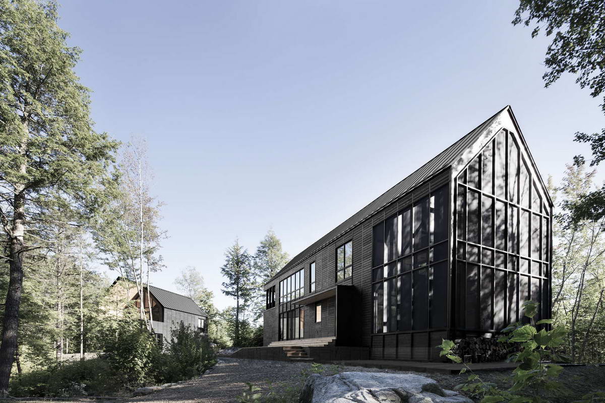 Дом на болотах (Wetlands House) в Канаде от Alain Carle Architecte.