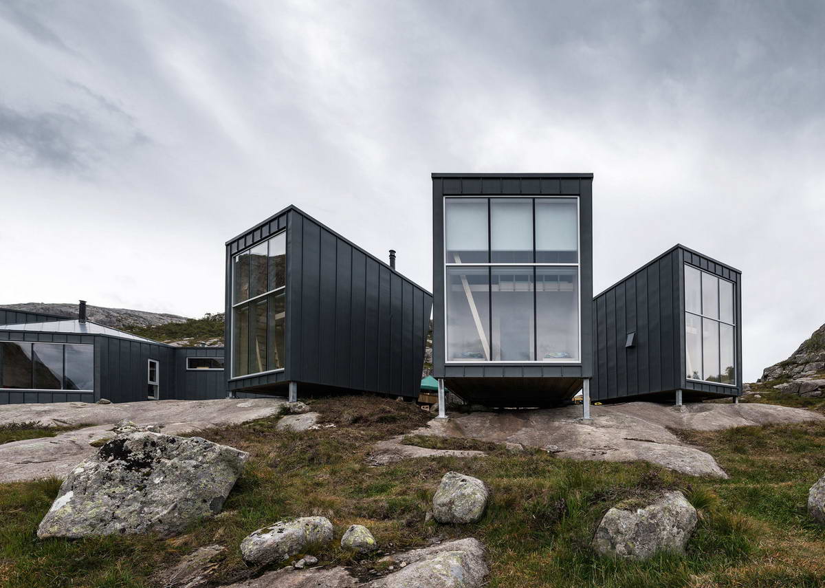 Горные домики (Mountain Lodges) в Норвегии от KOKO architects.