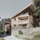 Деревянный дом на пять квартир в Италии
