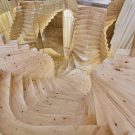 Необычная деревянная лестница в Лондоне