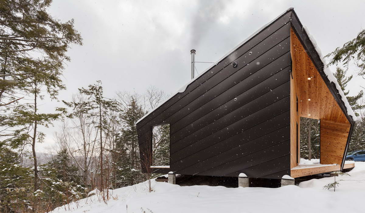 Домик на скале в США от I-Kanda Architects.