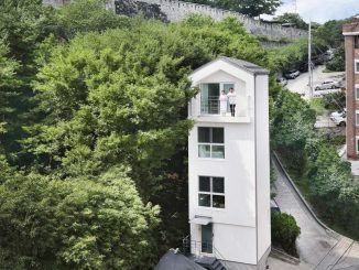 Очень тонкий дом-башня в Южной Корее