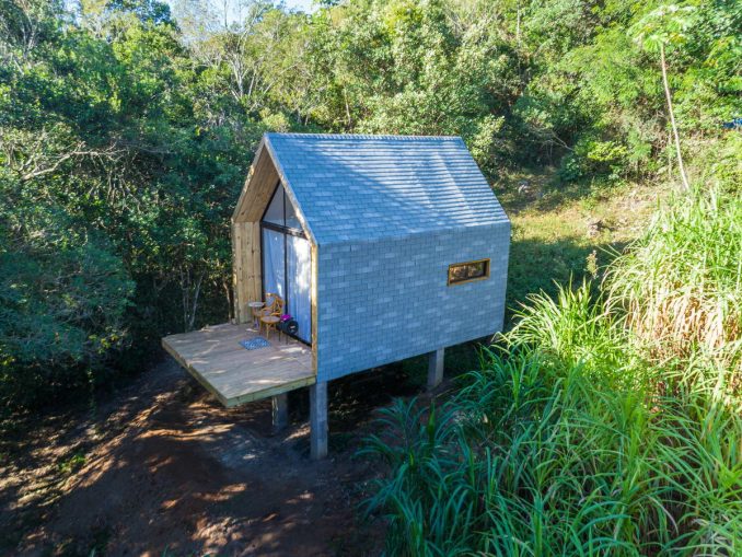 Дачный домик "сделай сам" площадью 25 м2 в Бразилии