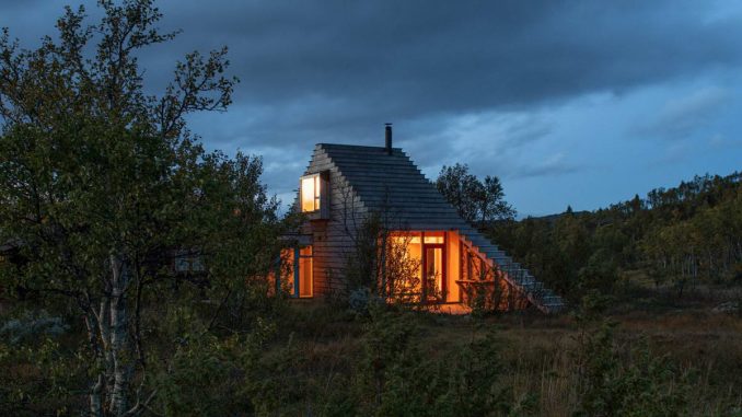 Деревянный дачный домик в Норвегии