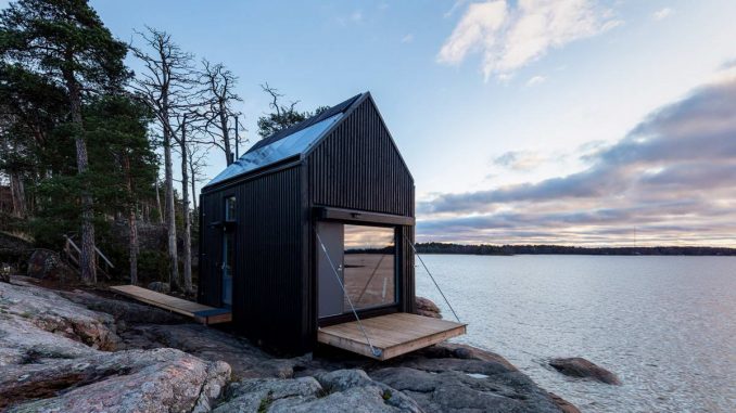 Деревянный домик для загородного отдыха в Финляндии