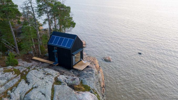 Деревянный домик для загородного отдыха в Финляндии