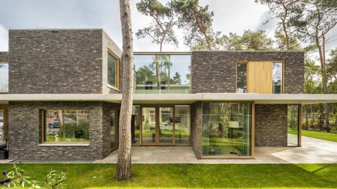 Villa Zeist 2 1 Современная кирпичная вилла в Голландии