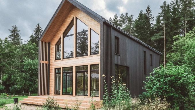 Prostobarn 1 Cовременный дом в стиле "barnhouse" под Санкт-Петербургом