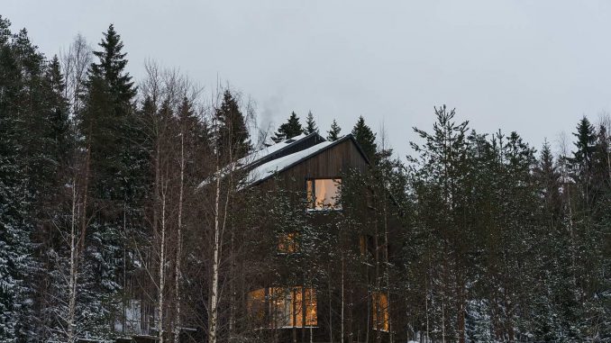 Forest View House 1 Каркасный дом в пригороде Санкт-Петербурга