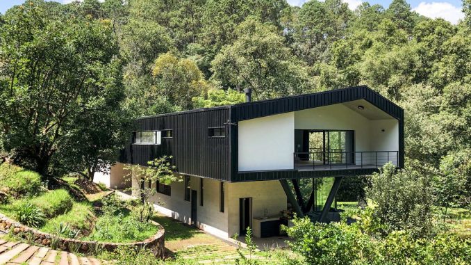 Ocoxal House 1 Современный дом-сарай по-мексикански