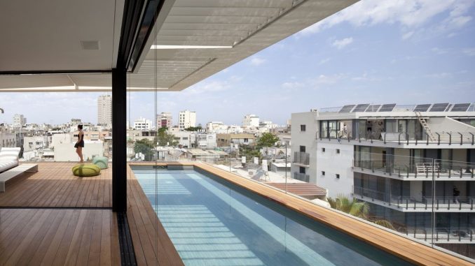 Tel Aviv Townhouse 5 Городской дом с бассейном на крыше в Израиле