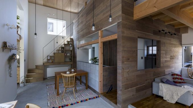 Uzi House 9 Современный дом площадью 100 м2 в Японии