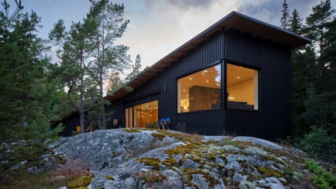 Villa Sjoviken 1 Деревянный лесной дом для отдыха в Финляндии