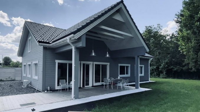 House in Ufa 1 Очень простой дачный дом под Уфой