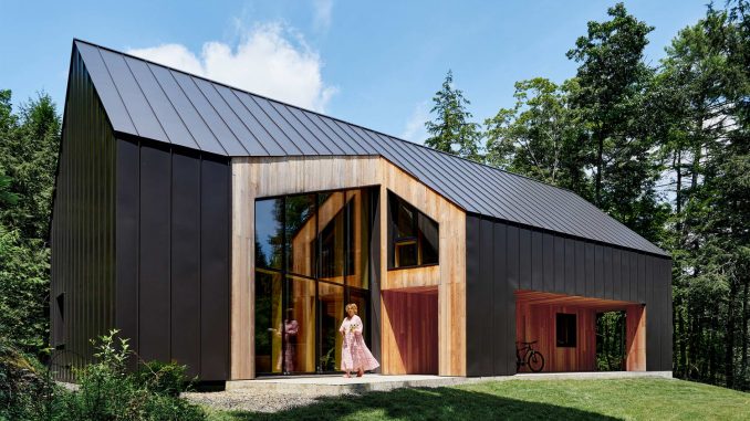Olive Passive House 1 Энергоэффективный пассивный дом с вырезами в США