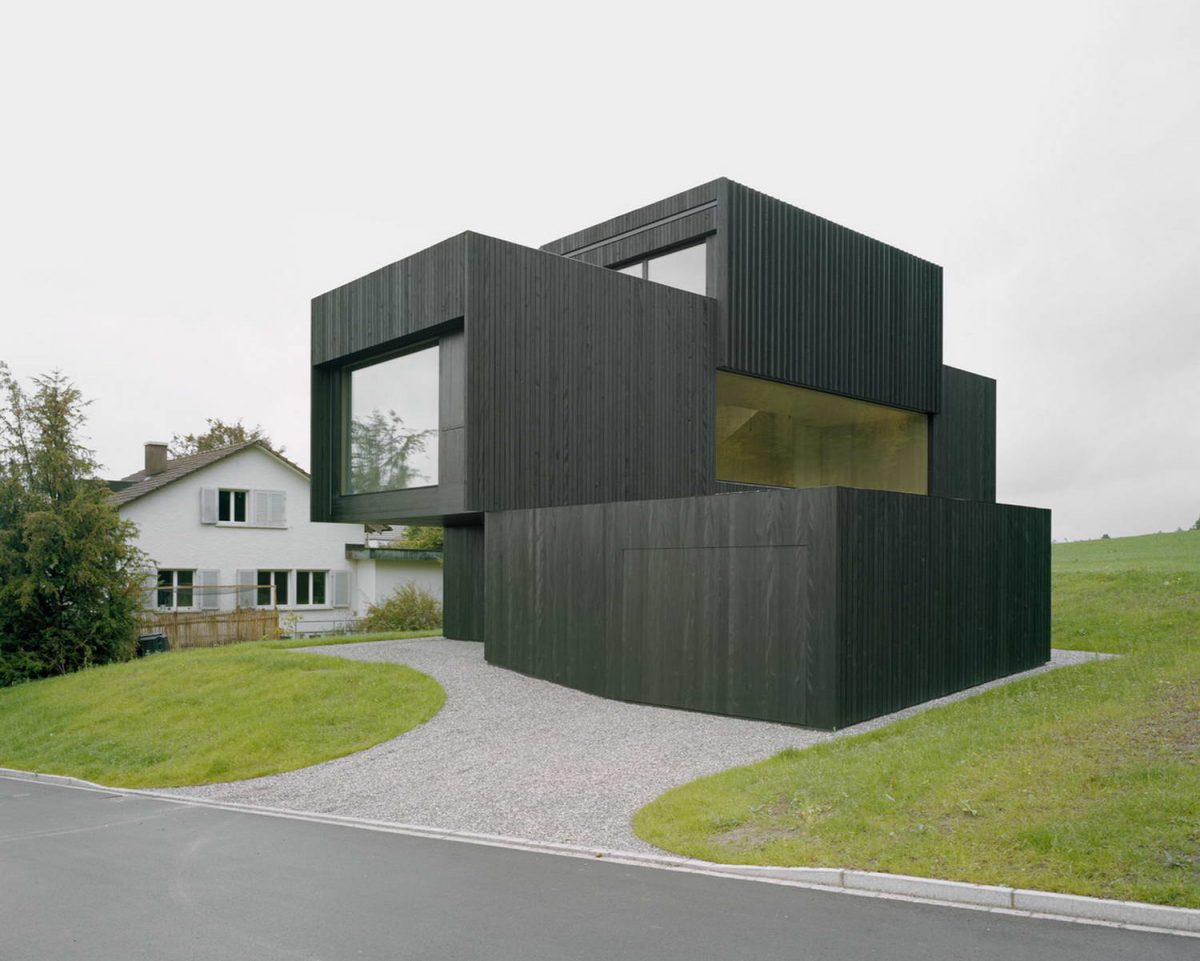 Кубический деревянный дом в Австрии