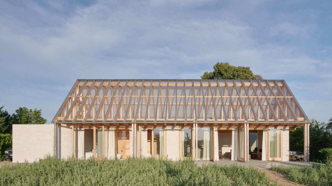 Glass House 1 Дом с прозрачной крышей в Германии