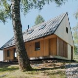 Лесной домик для отдыха у озера в Чехии