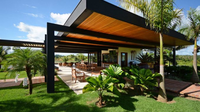 Lake House Extension 1 Летняя кухня в Бразилии