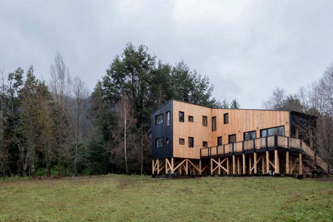 Загородный деревянный дом площадью 140 м2 в Чили