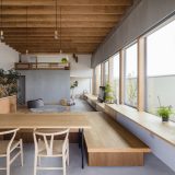 Минималистский дом с перспективным пространством в Японии