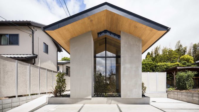 Wall Pillar House 1 Простой домик площадью до 100 м2 в Японии