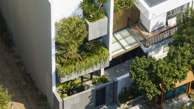 Viet Tri House 1 Узкий городской дом во Вьетнаме